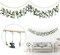 Eucalyptus Wall Decor with Led Light Wall Hanging Wooden Bead Garland